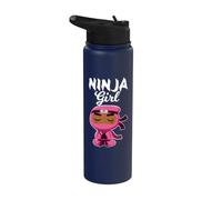 Niña Ninja Negra Stainless Steel Insulated Water Bottle