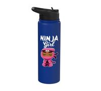 Niña Ninja Negra Stainless Steel Insulated Water Bottle