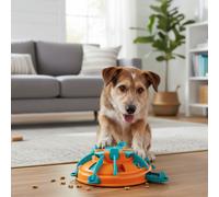 Outward Hound by Nina Ottosson Tower of Treats Nivel 4 Expert Dog Treat Puzzle para enriquecimiento, Naranja