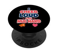 Niña Papá Juventud Entrenador Softbol Papá Fútbol Papá Deportes Padres PopSockets PopGrip Adhesivo