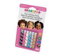 Snazaroo - Set de 6 barras de pintura facial, fantasía
