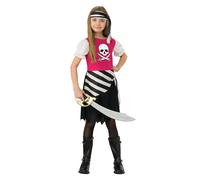 Niña Pirata Escuela Libros Día Disfraz Niños Piratas Conjunto Del Caribe