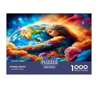 niña Planeta Puzzle De 1000 Piezas, Moderno DIY,Entretenimiento Creativo Clásicos para Adultos Y Niños A Partir De 12 Años Un Rompecabezas Desafiante - Obra De Arte 70x50cm/1000pcs