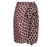 Nina Ricci - Falda de seda de lunares Volantes Asimétrica - Skirts - Mujer - Rosa - S -
