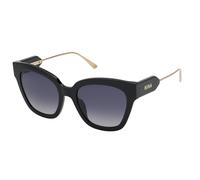Nina Ricci Mujer SNR298 0700 Gafas de sol Acetato Negro Gris Cuadrada Normal Sombreado