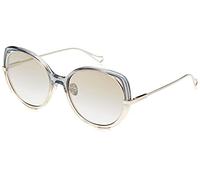 Nina Ricci SNR362 Gafas, Grey Grad Yellow, 57 para Mujer