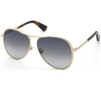 Nina Ricci Mujer SNR407 300 Gafas de sol Metal Oro Fumar Piloto Normal Sombreado