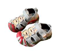 Niña Sandalias De Verano Ligeras Kids Senderismo Sandalia Con Punta Cerrada Zapatos Planos Romanos Estilo Gladiador Purpurina Ligero CóModo Cangrejeras Para NiñOs
