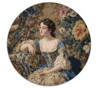Niña sentada Junto a una decoración Floral Rompecabezas Rompecabezas Juego De Habilidad para Toda La Familia 1000pcs (67.5x67.5cm)