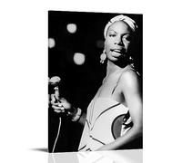 Nina Simone PosterCanvas Poster Pintura Decorativa Lienzo Pósters de Pared Y Arte Impresión Moderna Familia Dormitorio Decoración Pósters 20x30cm