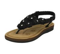 Niña Spot On Bonito Tira Al Dedo Adorno Flor Sandalias