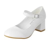 Niña Spot On Mary Jane Fiesta Bloque Hebilla Disfraz Zapatos - H3R092
