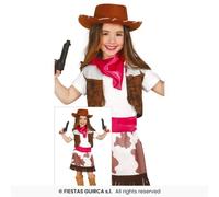 Niña Vaquero Vaquera Lejano Oeste Rodeo Disfraz Occidental Niños Edad 3-13