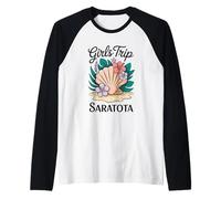 Niña Viaje Sarasota Girl Florida Travel Crew Besties Camiseta Manga Raglan