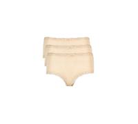NINA VON C Braga de cintura alta, paquete de 3, color nude beige | 46