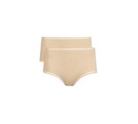 NINA VON C Braga de talle alto, paquete de 2, nude beige | 40