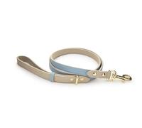 NINA WOOF Cupertino Correa para Perros - Correas de Cuero Vegano para Perros Pequeños hasta Perros Grandes - Correas Duraderas para Pasear y Entrenar a tu Perro - Color Azul