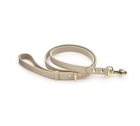 NINA WOOF Cupertino Correa para Perros - Correas de Cuero Vegano para Perros Pequeños hasta Perros Grandes - Correas Duraderas para Pasear y Entrenar a tu Perro - Color Beige