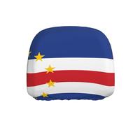 Ninainaid Funda para reposacabezas de coche con estampado de bandera de Cabo Verde, 1 pieza de protectores elegantes para la mayoría de los modelos de vehículos, fácil de instalar.