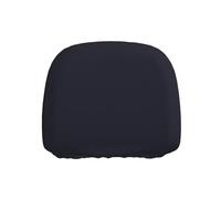 Ninainaid Funda para reposacabezas de coche con impresión negra de color sólido, 1 protector elegante para la mayoría de los modelos de vehículos, fácil de instalar.