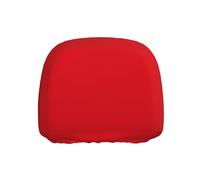 Ninainaid Funda para reposacabezas de coche con impresión roja de color sólido, 1 protector elegante para la mayoría de los modelos de vehículos, fácil de instalar.