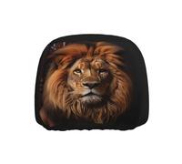 Ninainaid The Lion's Gaze - Funda para reposacabezas de coche con impresión de 1 pieza elegante para la mayoría de los modelos de vehículos, fácil de instalar.