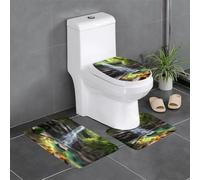 Ninainaid Waterfall Views - Juego de 3 alfombras de baño superabsorbentes de secado rápido, antideslizantes, extragruesas, para ducha, lavabo