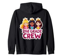 Niñas 2do Grado Crew Princesa Segundo Grado Regreso a la Escuela Sudadera con Capucha