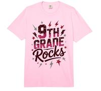 Niñas de 9º Grado Rocks First Day Choir Teacher Crew Game On Comfort Colors Adult Heavyweight T-Shirt