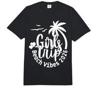 Niñas Fin de Semana Mujeres Niñas Viaje Playa Vibes 2026 Comfort Colors Adult Heavyweight T-Shirt