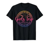 Niñas Fin de Semana Mujeres Somos Problemas Viaje Chicas 2026 Camiseta gráfica económica, Hombre, Negro, L