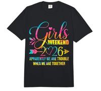 Niñas Fin de Semana Mujeres Somos Problemas Viaje Chicas 2026 Comfort Colors Adult Heavyweight T-Shirt