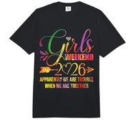 Niñas Fin de Semana Mujeres Somos Problemas Viaje Chicas 2026 Comfort Colors Adult Heavyweight T-Shirt