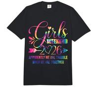 Niñas Fin de Semana Mujeres Somos Problemas Viaje Chicas 2026 Comfort Colors Adult Heavyweight T-Shirt