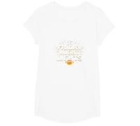 Niñas Fútbol Viernes Noche Luces Game Day Spirit Camiseta, Niñas, Blanco, Mediano