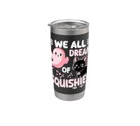 Niñas gato rosa Halloween Squishy We All Dream Of Squishies Vaso térmico de acero inoxidable de doble pared