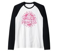 Niñas MUD Princess Run Muddy Dirt Trail Queen My Mudder Girl Camiseta Manga Raglan