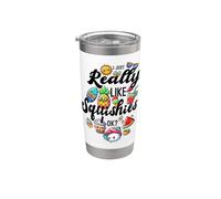 Niñas & Niños Cake Squishy I Just Really Love Squishies Ok? Vaso térmico de acero inoxidable de doble pared