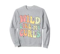 Niñas pequeñas Salvajes como mis rizos Divertido Pelo Rizado Groovy Sudadera