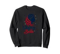 Niñas Rojo Blanco Azul Liberty Belle Patriotic Stars Sudadera, Unisex para Adultos, Negro, S