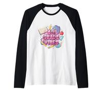Niñas Sexto Grado Vibes Volver a Clases Año Estudiante Maestra Camiseta Manga Raglan