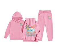 Niñas Sudaderas sin Capucha Ligera Deportiva Sudadera Manga Larga sin Capucha Casual Top Jersey Cuello Redondo Sport Moda Ropa Pullover de Algodón para Niña con Cremallera para Infantil Niña 2-7 años
