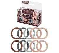 Niñas tocados - 10 bandas de pelo elásticas de color | Tentadores de cola de caballo para ellas, sin accesorios para el cabello, elásticos de pelo Extensibles sencillos para Usu