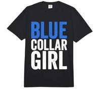 Niñas Trabajando Duro Collar Azul Mujer Collar Azul Chica Comfort Colors Adult Heavyweight T-Shirt