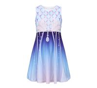 Niñas Vestido Verano Vestido Viños Vestidos Sin Mangas Tamaño 3-12 años