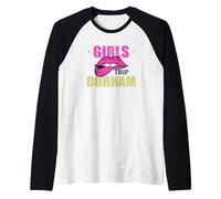 Niñas Viaje Durham Grupo Coincidencia Vacaciones Retro Fin de semana Camiseta Manga Raglan