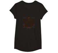 Niñas Western Saddle Up Cowgirl Rodeo Adventure Camiseta, Niñas, Negro, S