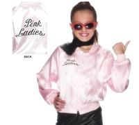 Niñas y Niños Licencia Oficial Grease Pink Lady Disfraz Chaqueta de Smiffys