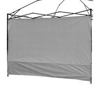 NINAT Toldo para Pared Solar, Tienda de campaña Impermeable para toldo desplegable de 8 x 8 pies, kioscos de Pierna Recta, toldos instantáneos al Aire Libre, 1 Unidad, toldo Gris Solo Pared Lateral