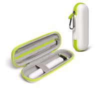 Nincha Estuche de Viaje para Recortadora y Afeitadora Eléctrica Híbrida, Groomer para Cara + Cuerpo QP2724/90, QP2834/70, QP1924/70, QP6531/70, QP4631/90, Estuche de Transporte,Blanco&Verde Lima